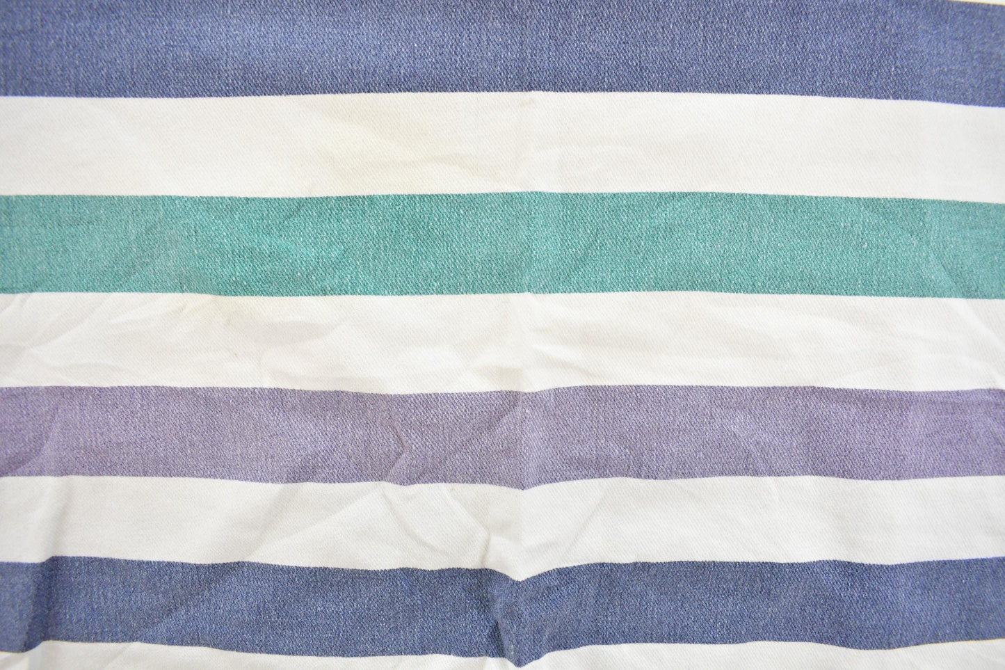 Vintage 1990s Rush Distressed Striped Crewneck Sweatshirt Men's XL
