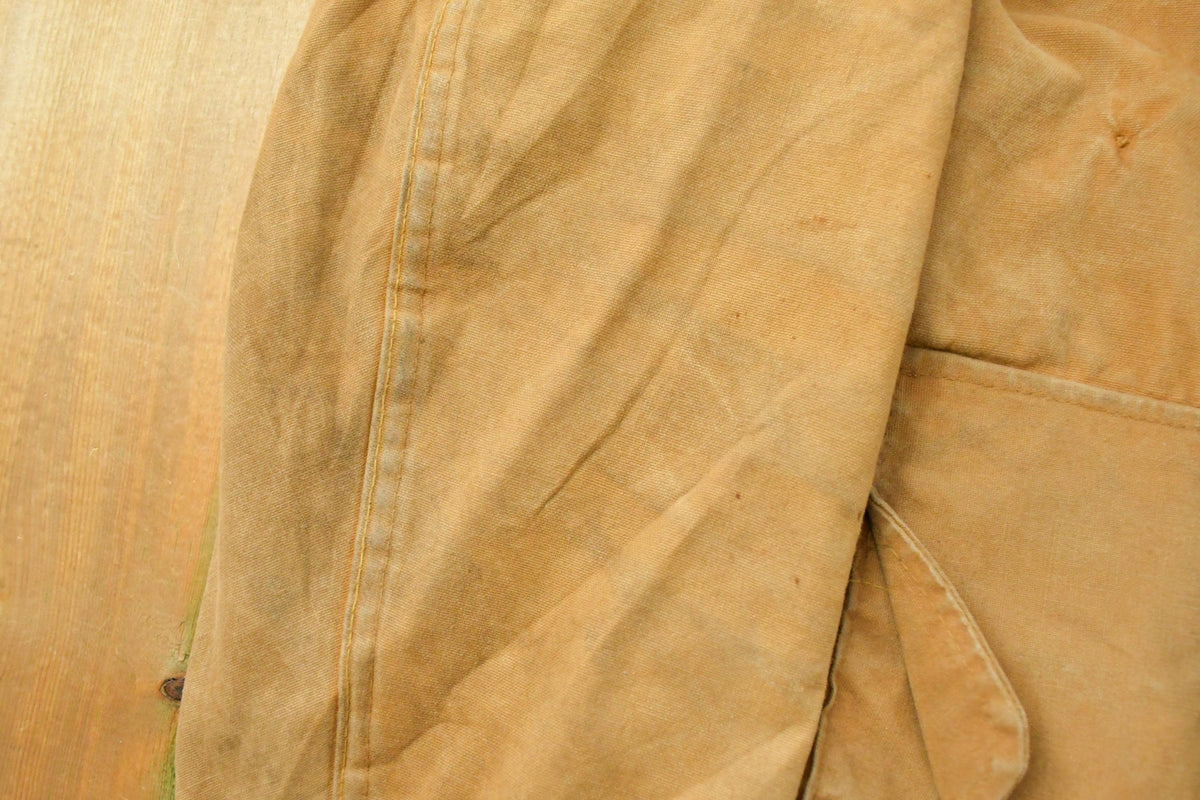 Vintage 1960s Outdoors Adventure Canvas Hunting Jacket Men's Large