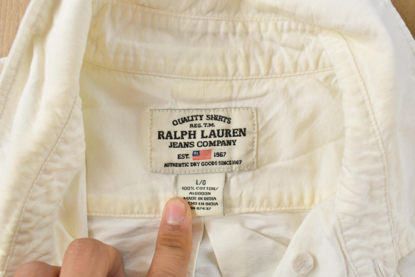 Vintage Y2K Ralph Lauren Jeans Company Button Up Shirt Men's L