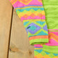 Vintage 1980s IB Diffusion Abstract Knit Cardigan Sweater Women's L