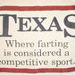 Vintage 1990's Texas Farting Souvenir Funny T-Shirt Mens M