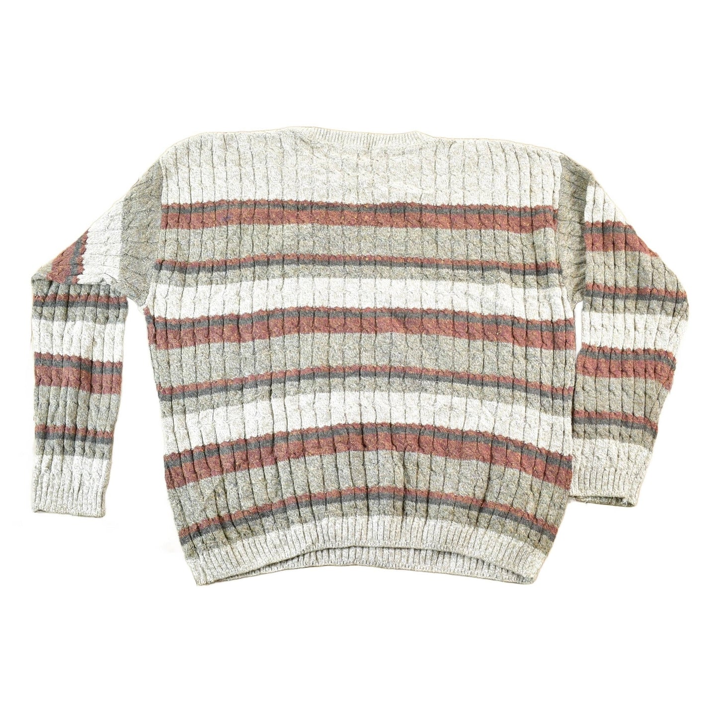 Vintage 1990s Haggar Knit Abstract Pattern Crewneck Sweater Mens XL