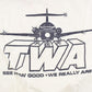 Vintage 1980's TWA Airplanes Souvenir Ringer T-Shirt Men's S