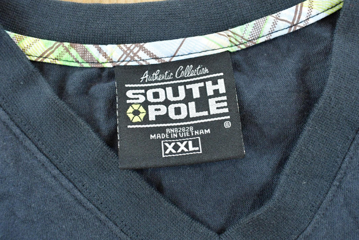 Vintage 2000s Southpole Embroidered Logo T-Shirt Men's 2XL