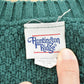 Vintage 1990s Huntington Ridge Cable Knit Cotton Cardigan Sweater Women's M
