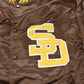 Vintage Y2K Deadstock San Diego Padres Cooperstown MLB Baseball Snap On Button Satin Jacket Mens 52
