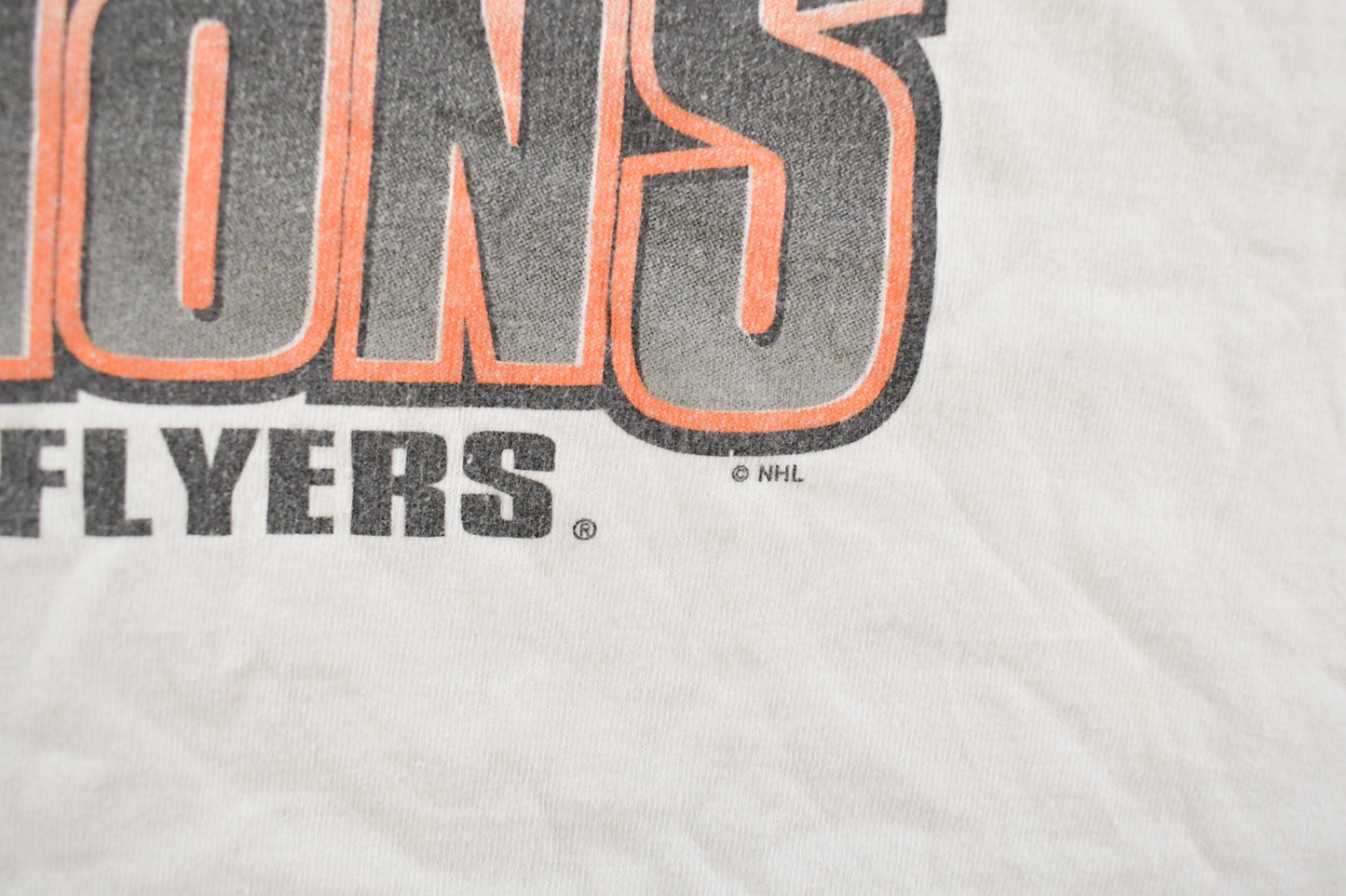 Vintage 1997 Philadelphia Flyers Eastern Conference Champions NHL Starter T-shirt Mens XL