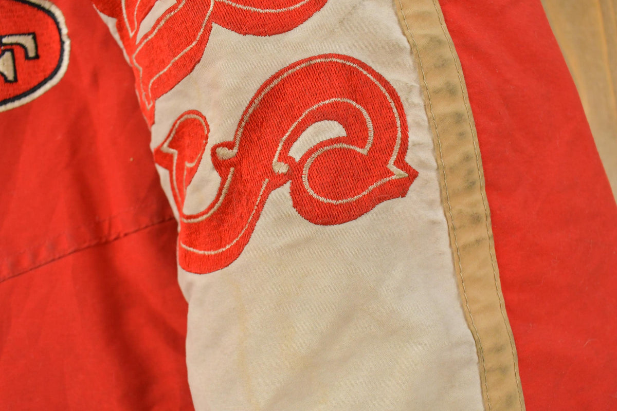 Vintage 1980s San Francisco 49ers Starter NFL Down Parka Jacket Men's Medium