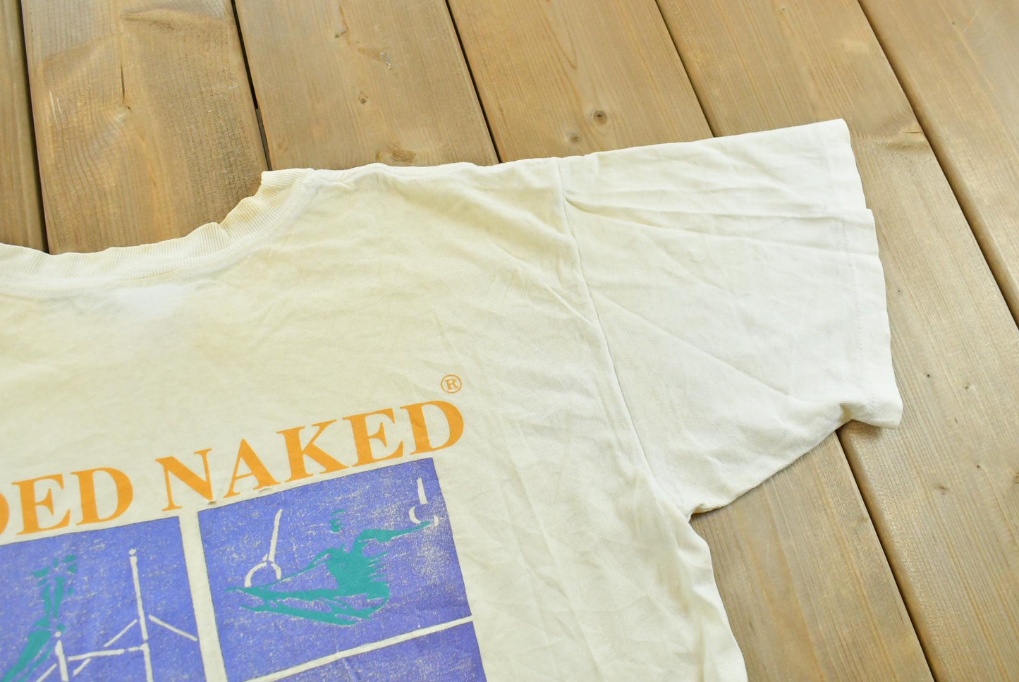 Vintage 1990s Coed Naked Gymnastics T-Shirt Men's L