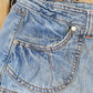 Vintage Y2K Yonique Denim Ruffled Mini Skirt Women's 27