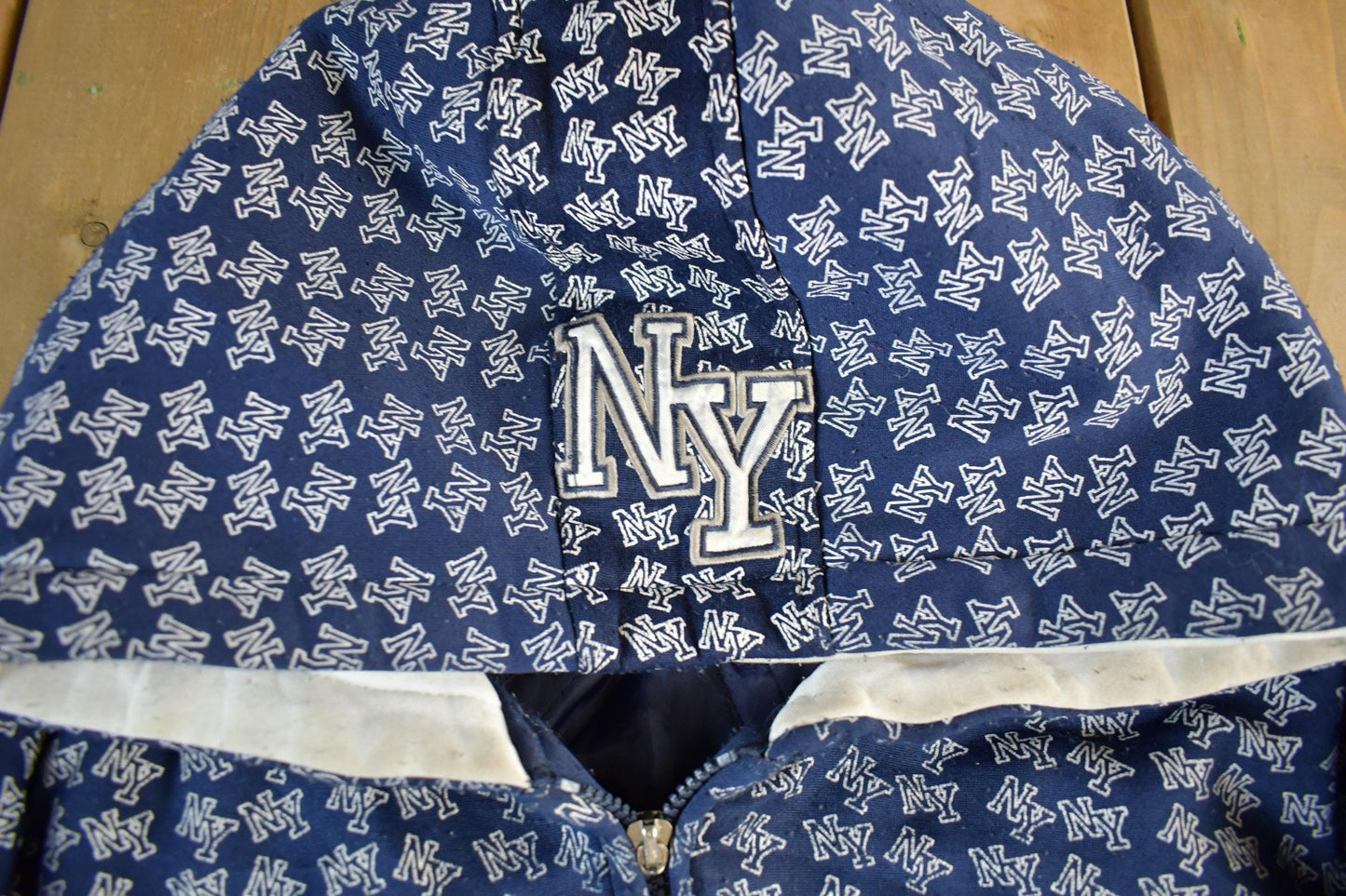 2000s Repe New York All Over Print Hooded Jacket from propervintagecanada