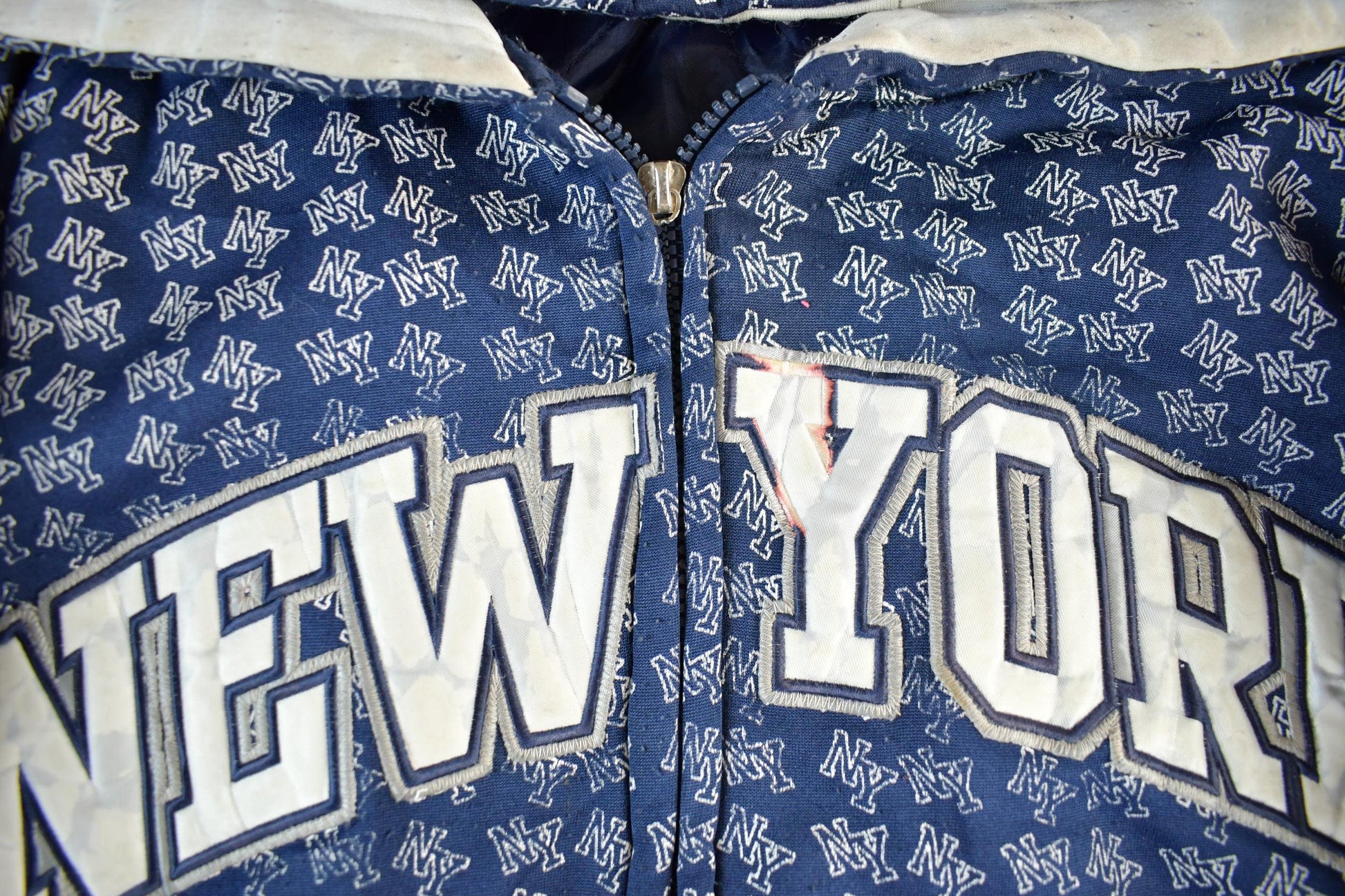 2000s Repe New York All Over Print Hooded Jacket from propervintagecanada
