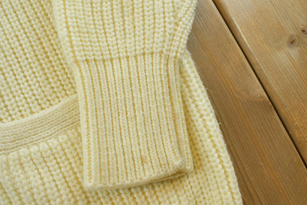 Vintage 1980s Damon Shawl Collar Acrylic Knit Button Up Cardigan Sweater Men's L