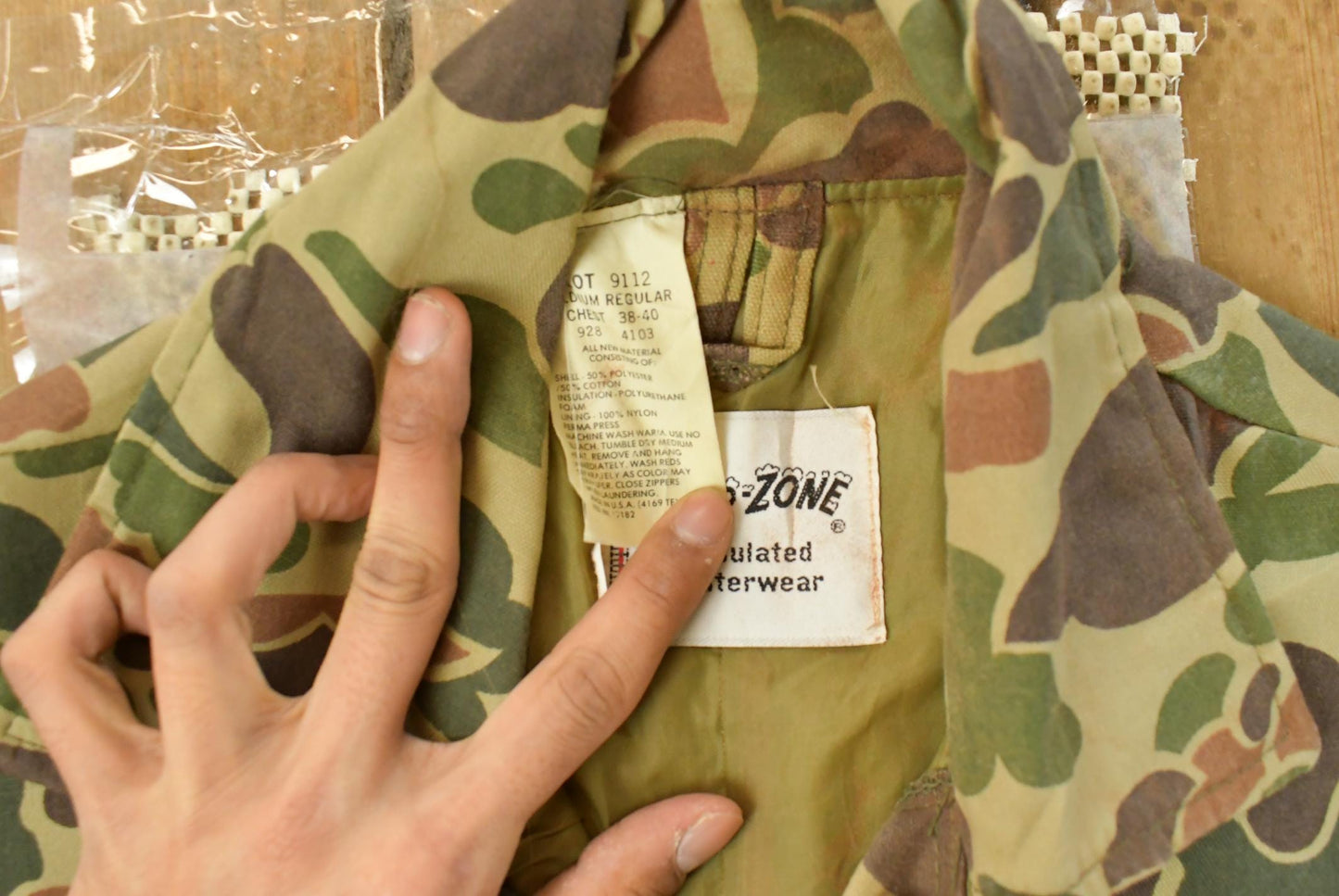 Vintage 1980s Zero-Zone Duck Camo Coveralls Men's Medium