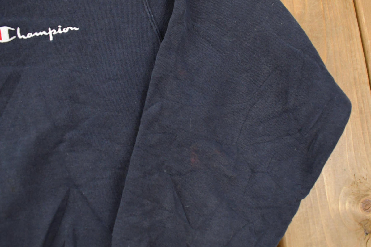 Vintage 1990s Champion Script Logo Crewneck Sweatshirt Men's Tall Large