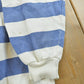 Vintage 1980s 10th Gear Striped Globe Print Crewneck Sweatshirt Men's M