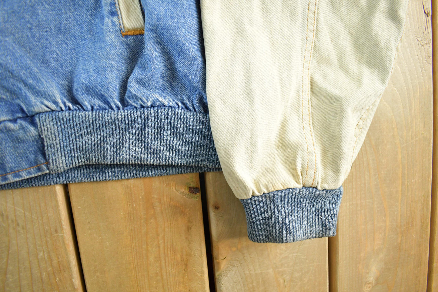 Vintage 1990s K Mart Denim Varsity Jacket Men's 2XL