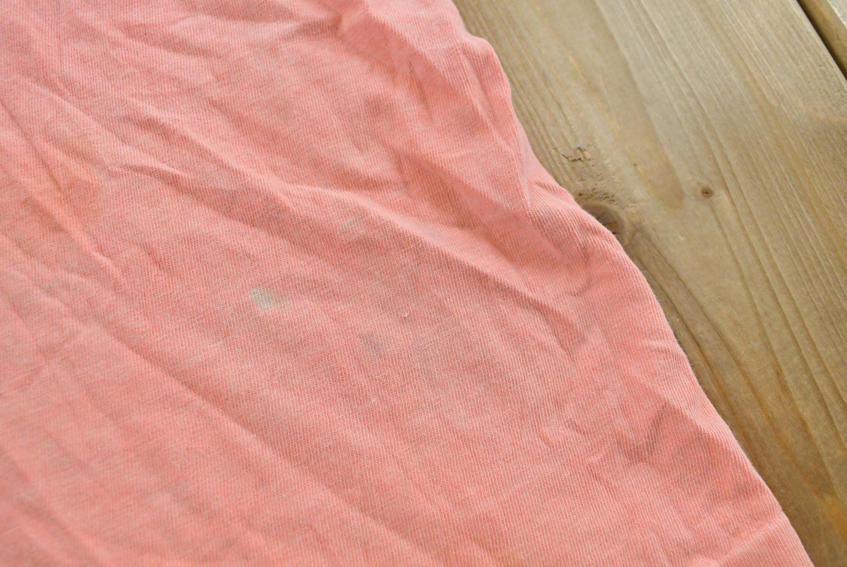 Vintage 1980s Blank Pink T-Shirt Men's M