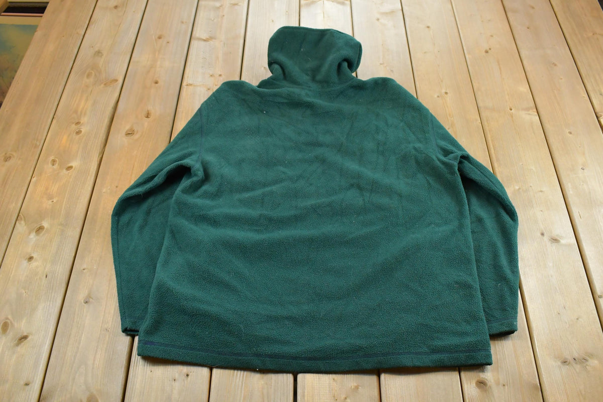 Vintage 1990s Snow White Seven Dwarves Disney Quarter Zip Fleece Sweater Men's Large / 90s Embroidered Retro Cartoon Sweatshirt