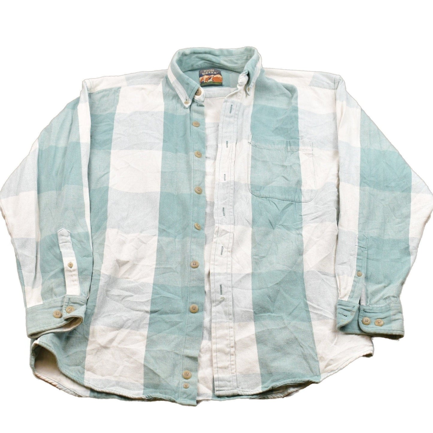 Vintage 1990s High Sierra Plaid Button Up Shirt Men's Large
