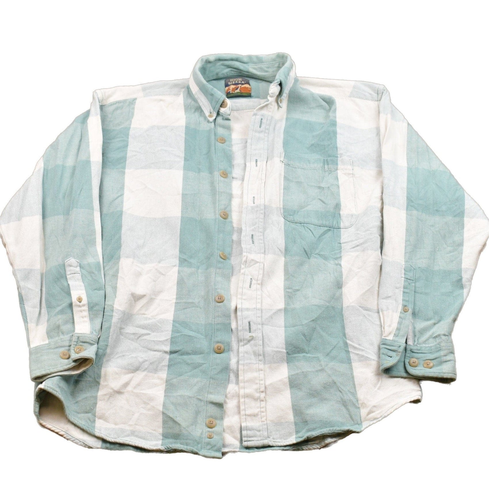Vintage 1990s High Sierra Plaid Button Up Shirt Men's Large