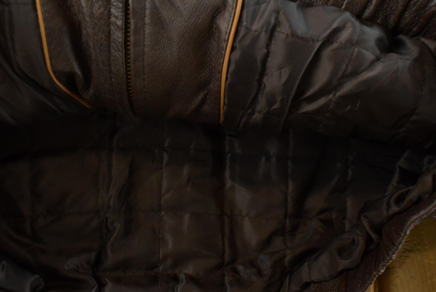 Vintage 1990s St. John's Bay Leather Bomber Jacket Men's Large