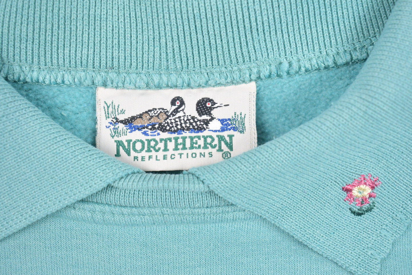 Vintage 1990s Northern Reflections Collared Crewneck Sweatshirt Men's XL