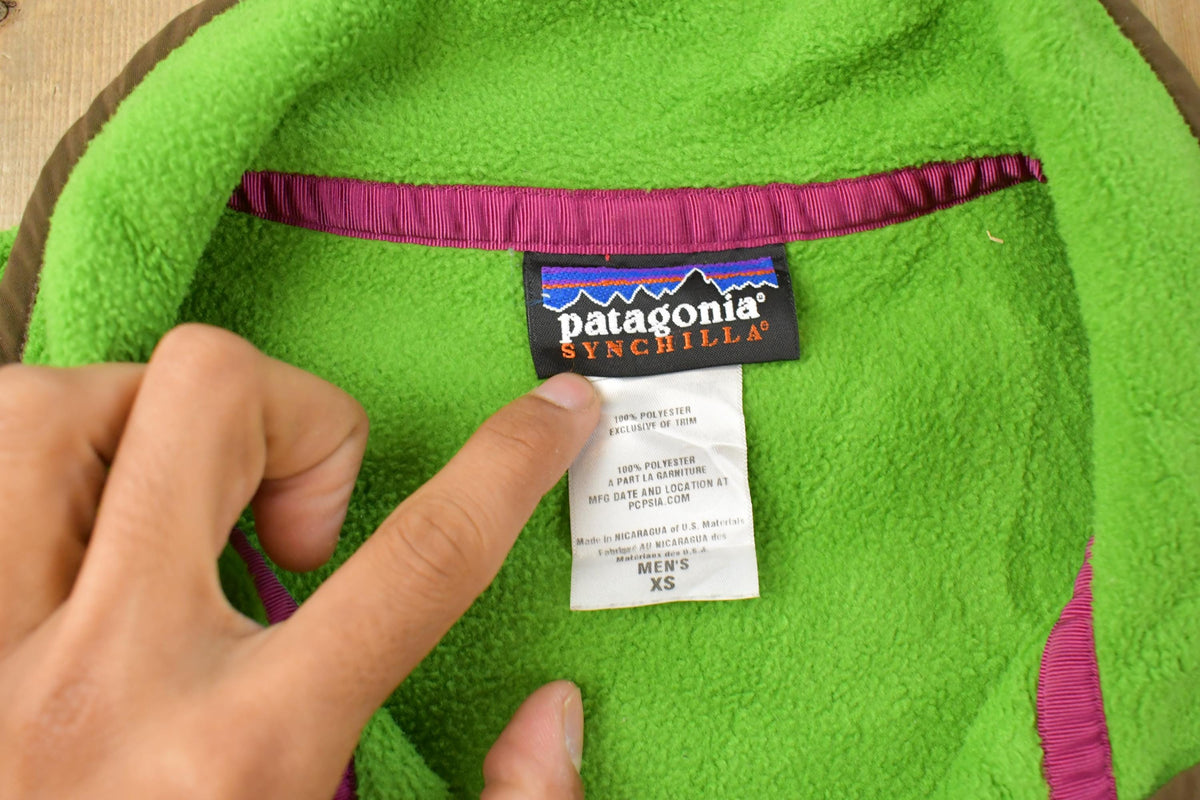 Vintage 2000s Patagonia Synchilla Snap-T Fleece Sweater Men's XS