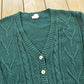 Vintage 1990s Huntington Ridge Cable Knit Cotton Cardigan Sweater Women's M
