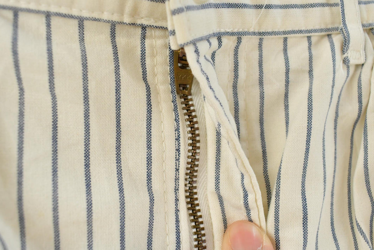 Vintage 1980s Lee Lightweight Railroad Stripe Cotton Pants Women's 26 x 23