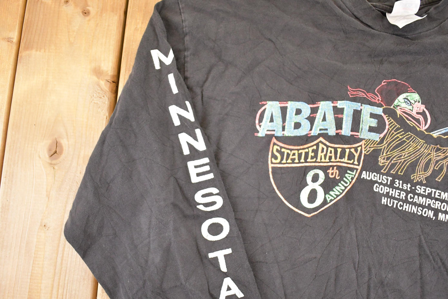 Vintage 1990s Abate State Rally Souvenir Crewneck Shirt Men's L