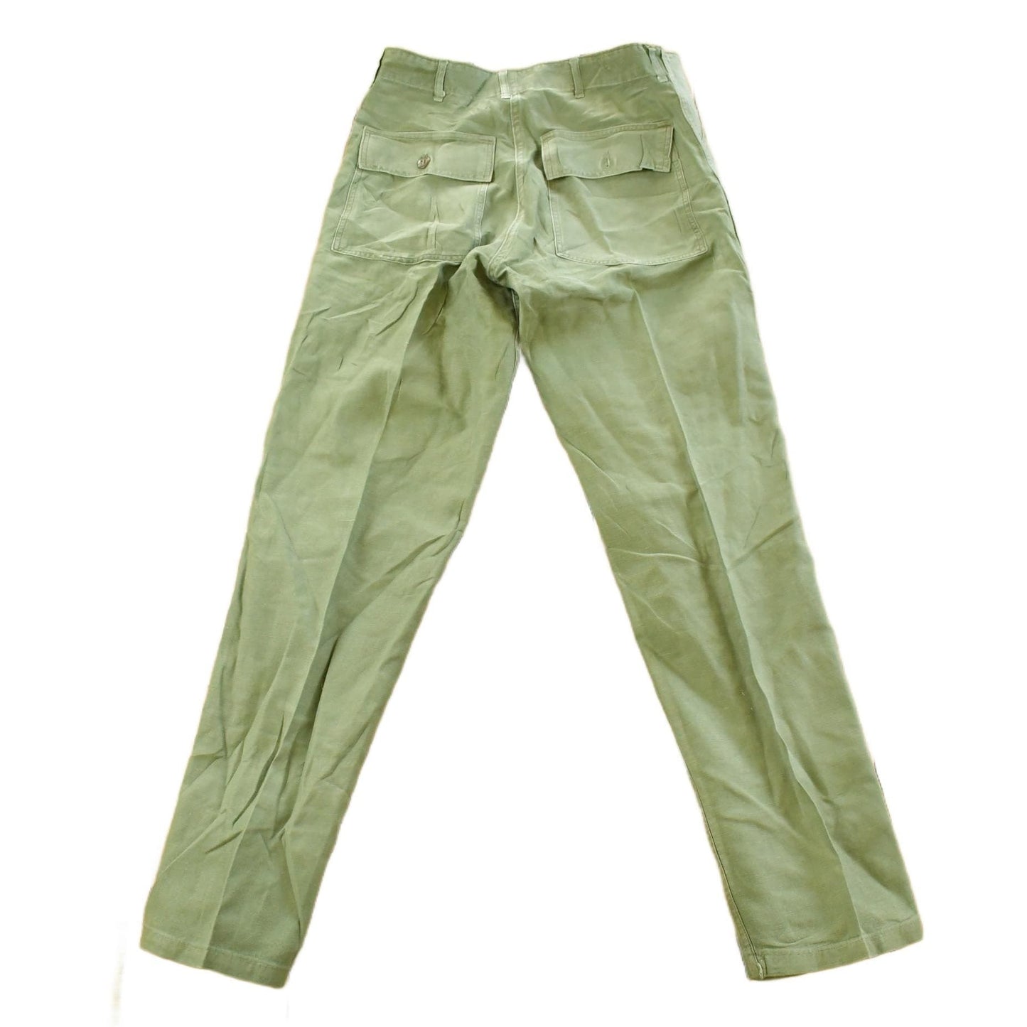 Vintage 1980s Military OG-107 Starched Sateen Fatigue Pants Men's 31 x 32