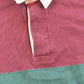 Vintage 1990s Grand Banks Outfitters Rugby Quarter Button Up Long Sleeve Polo Shirt Men's L