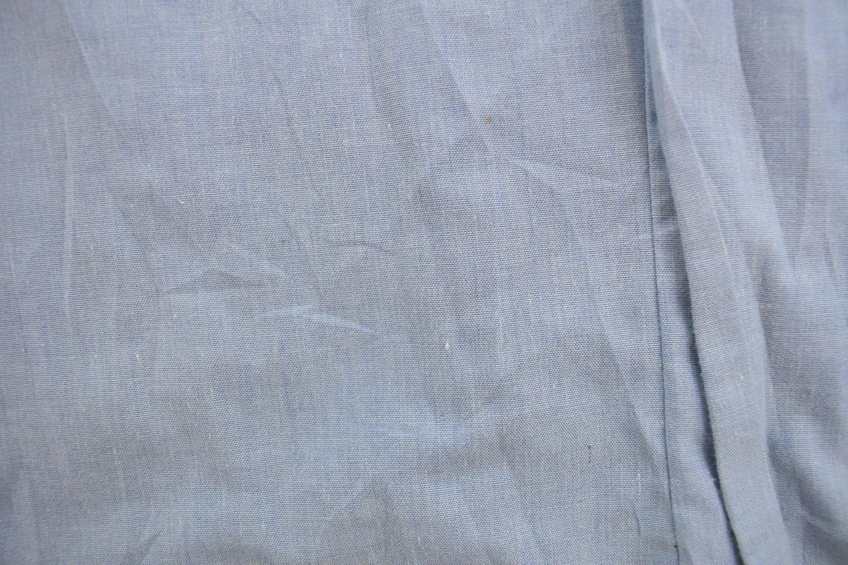 Vintage 1990s Wrangler Chambray Western Pearl Snap Button Up Shirt Men's M