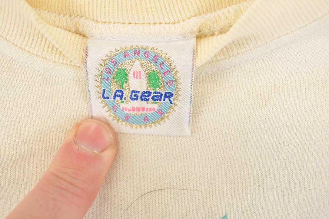 Vintage 1980s LA Gear Graphic Print Crewneck Sweatshirt Women's S