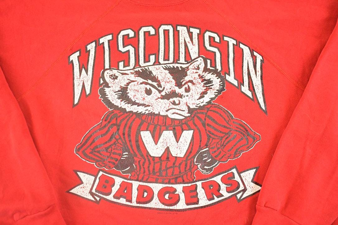 Vintage 1990s Wisconsin Badgers Crewneck Sweatshirt Men's XL