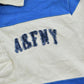 Vintage 1990s Abercrombie & Fitch New York Striped Rugby Long Sleeve Polo Shirt Men's M
