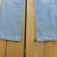 Vintage 1970s Sedgefield Distressed Flare Denim Blue Jeans 30 x 28.5