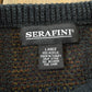 Vintage 1990s Serafini Acrylic Knit Crewneck Sweater Men's L