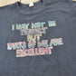 Vintage 1980s I May Not Be Perfect But Parts Of Me Are Excellent Iron On Transfer Graphic T-Shirt Men's M