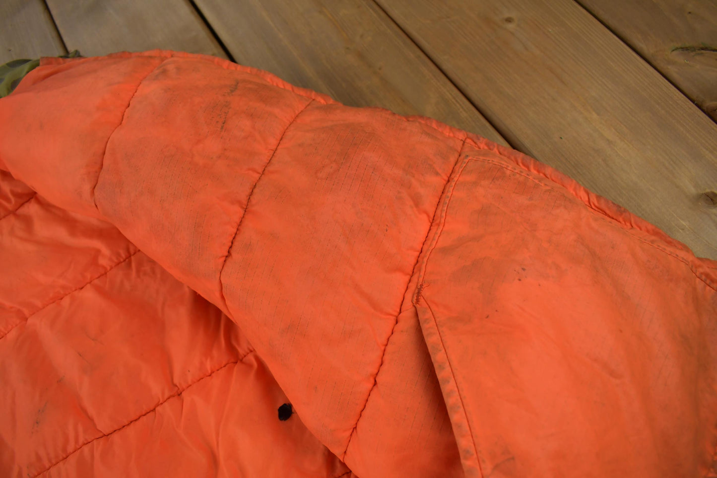 Vintage 1980s Frog Camo Reversible Hi Vis Hunting Jacket Men's XL