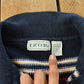 Vintage 1990s Izod Abstract Striped Knit Collared Sweater Men's XL