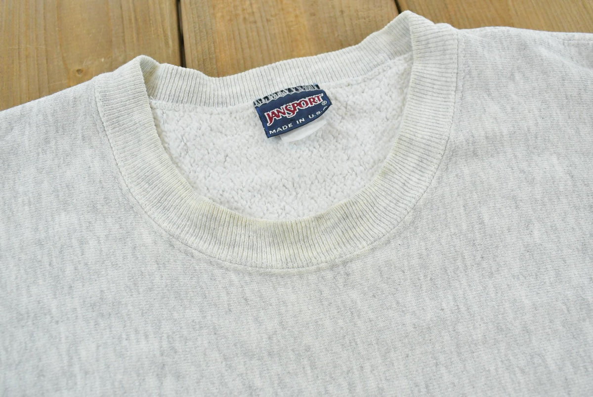 Vintage 1990s Jansport NIACC Northern Iowa Area Community College Reverse Weave Style Crewneck Sweatshirt Men's 2XL