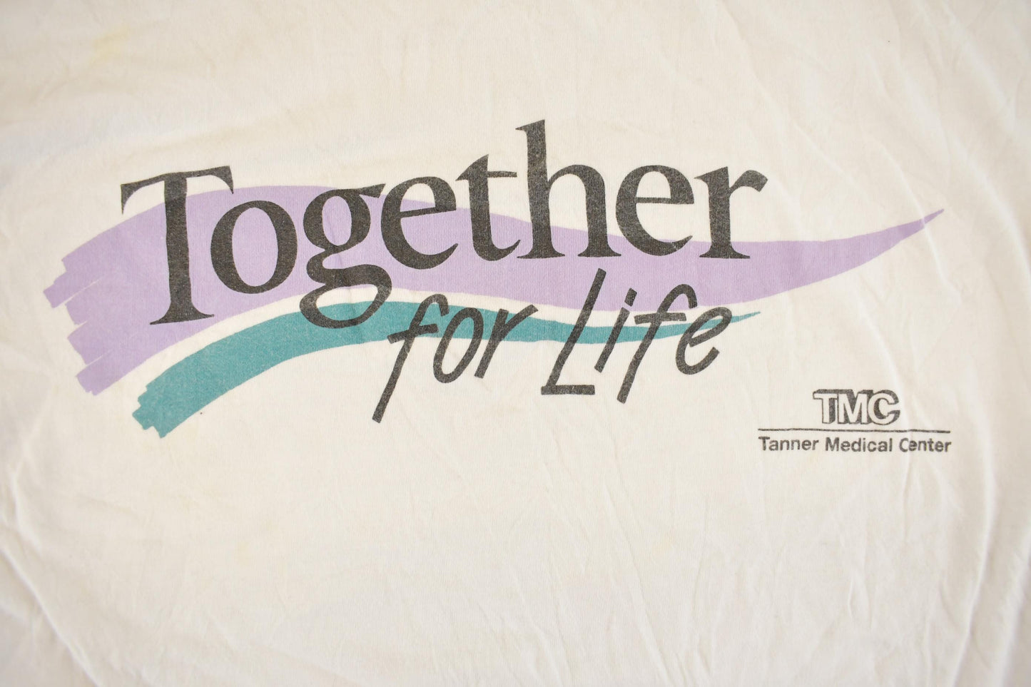 Vintage 1990s Together For Life Tanner Medical Center Graphic T-Shirt Men's L