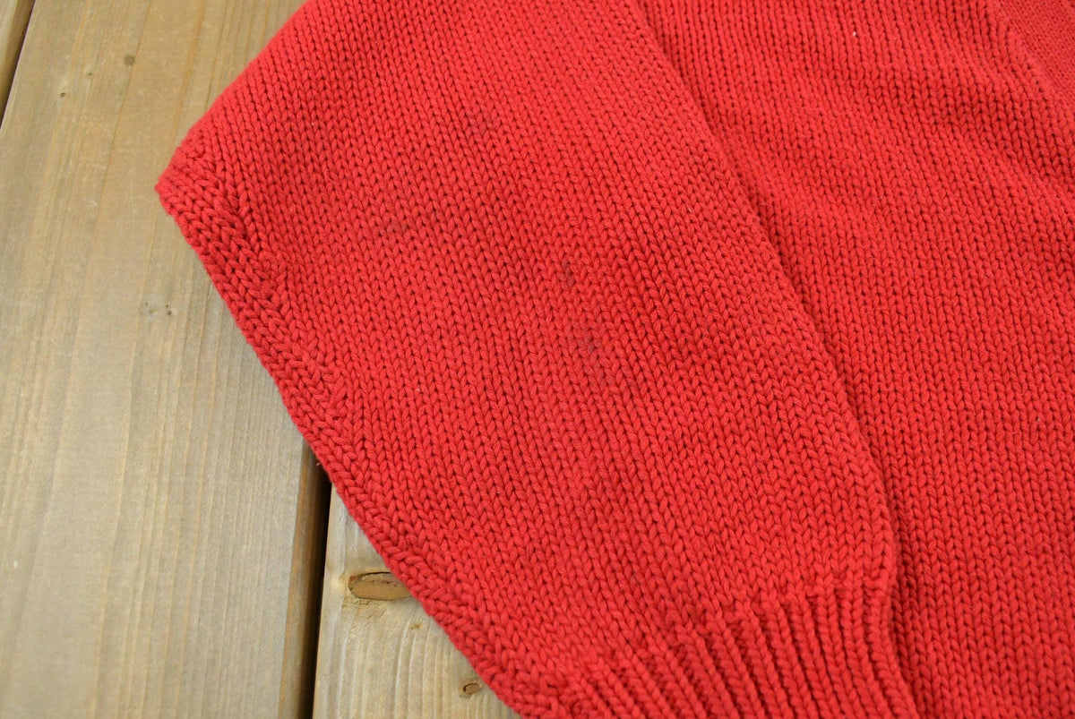 Vintage 1980s Cambridge Dry Goods Knit Cotton Cardigan Sweater Women's L