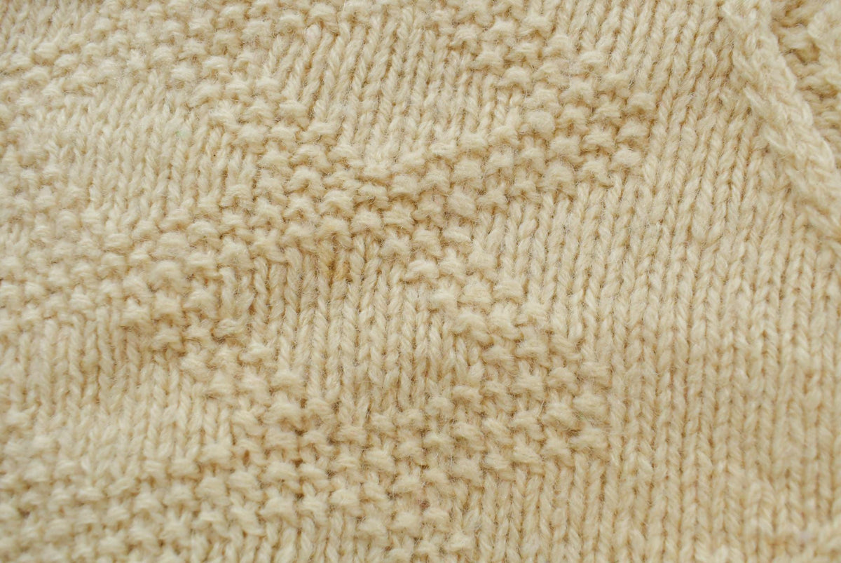 Vintage 1990s LL Bean Floral Pattern Embroidered Cable Knit Wool Sweater Men's XL