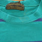 Vintage 1990s Eddie Bauer Teal Striped Crewneck Sweatshirt Men's L