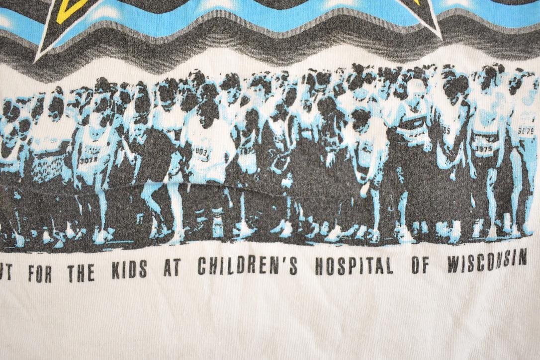 Vintage 1990's ALS Run Milwaukee Journal Souvenir Travel T-Shirt Mens S