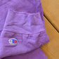 Vintage 1990s Champion Script Logo Purple Crewneck Sweatshirt Men's Medium