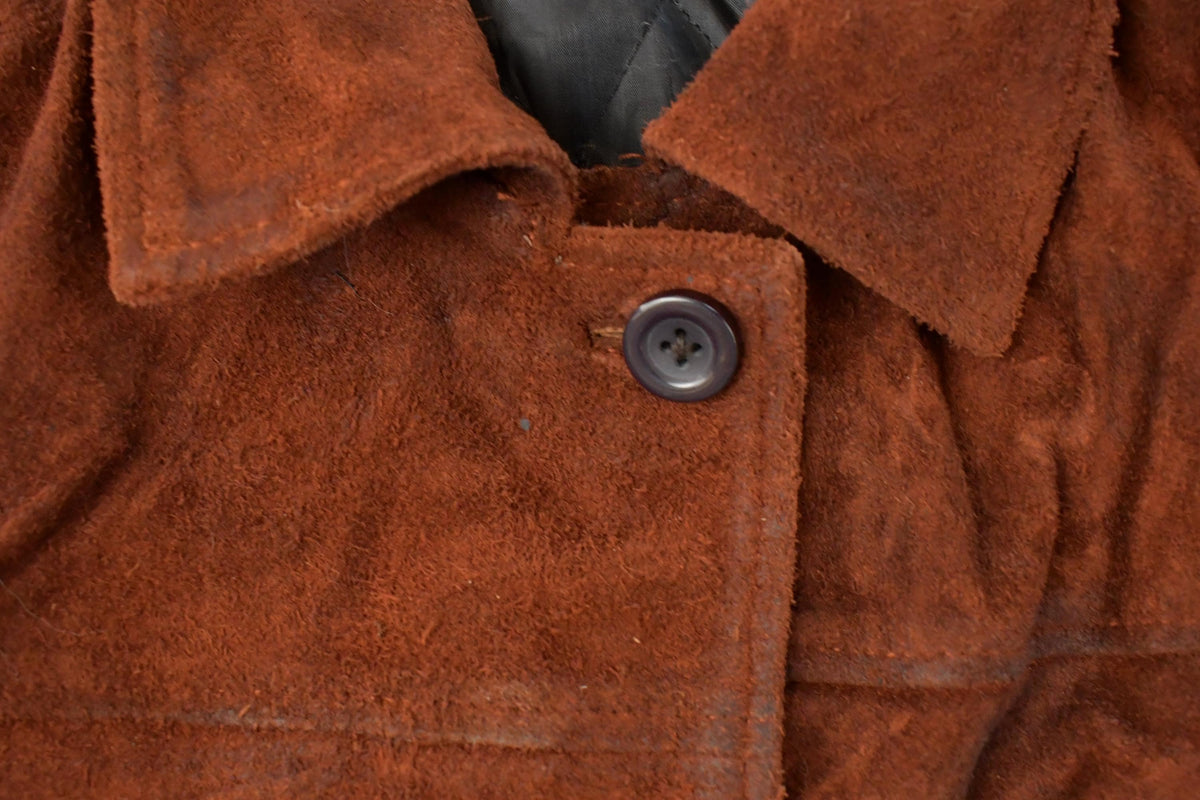 Vintage 1970s Suede Leather Jacket Women's Large